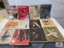 1961 Playboy Magazines complete set of 12