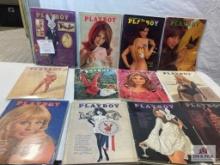 1968 Playboy Magazines complete set of 12