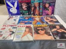 1987 Playboy Magazines complete set of 12