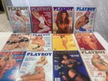 1991 Playboy Magazines complete set of 12