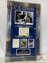C.S. Lewis "Narnia" Signed Cut Photo Frame