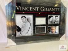Vincent "The Chin" Gigante Signed Cut Photo Frame