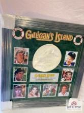 "Gilligans Island" Signed 7 Cast Cap Photo Frame