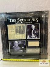 Julius Rosenwald "The Secret Six" Signed Cut Photo Frame