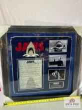 "Jaws" Spielberg/Williams Signed Photo Frame