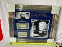 Marilyn Monroe Signed Silver Currency Photo Frame