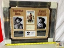 Buffalo Bill & Annie Oakley Signed Cut Photo Frame