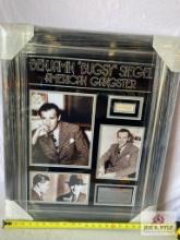 Benjamin "Bugsy" Siegel Signed Cut Photo Frame