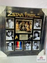 "Star Trek" Cast Signed 8X10 B/W Photo Collage Frame