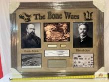 "Bone Wars" Charles Marsh/Edward Cope Signed Cuts Photo Frame