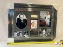 Jonas Salk Signed Cut Photo Frame