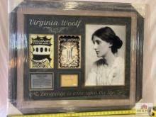 Virginia Woolf Signed Cut Photo Frame