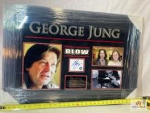 George Jung "Blow" Signed Cut Photo Frame