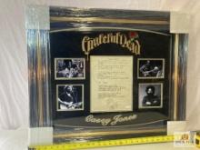 Jerry Garcia "Casey Jones" Signed Lyrics Photo Frame