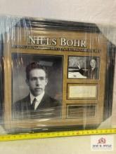 Niels Bohr Signed Cut Photo Frame