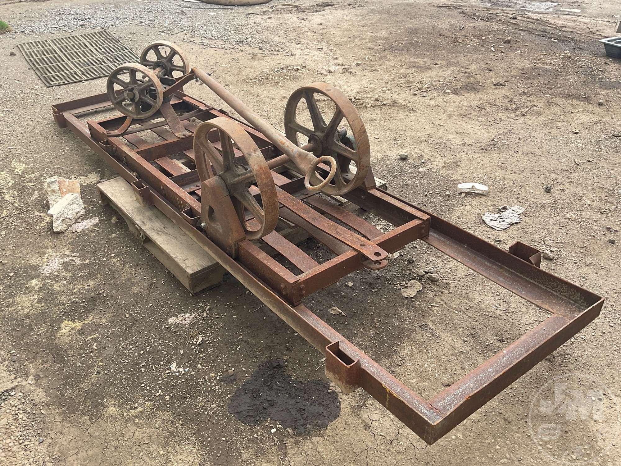 VINTAGE WAREHOUSE/ RAILROAD CART