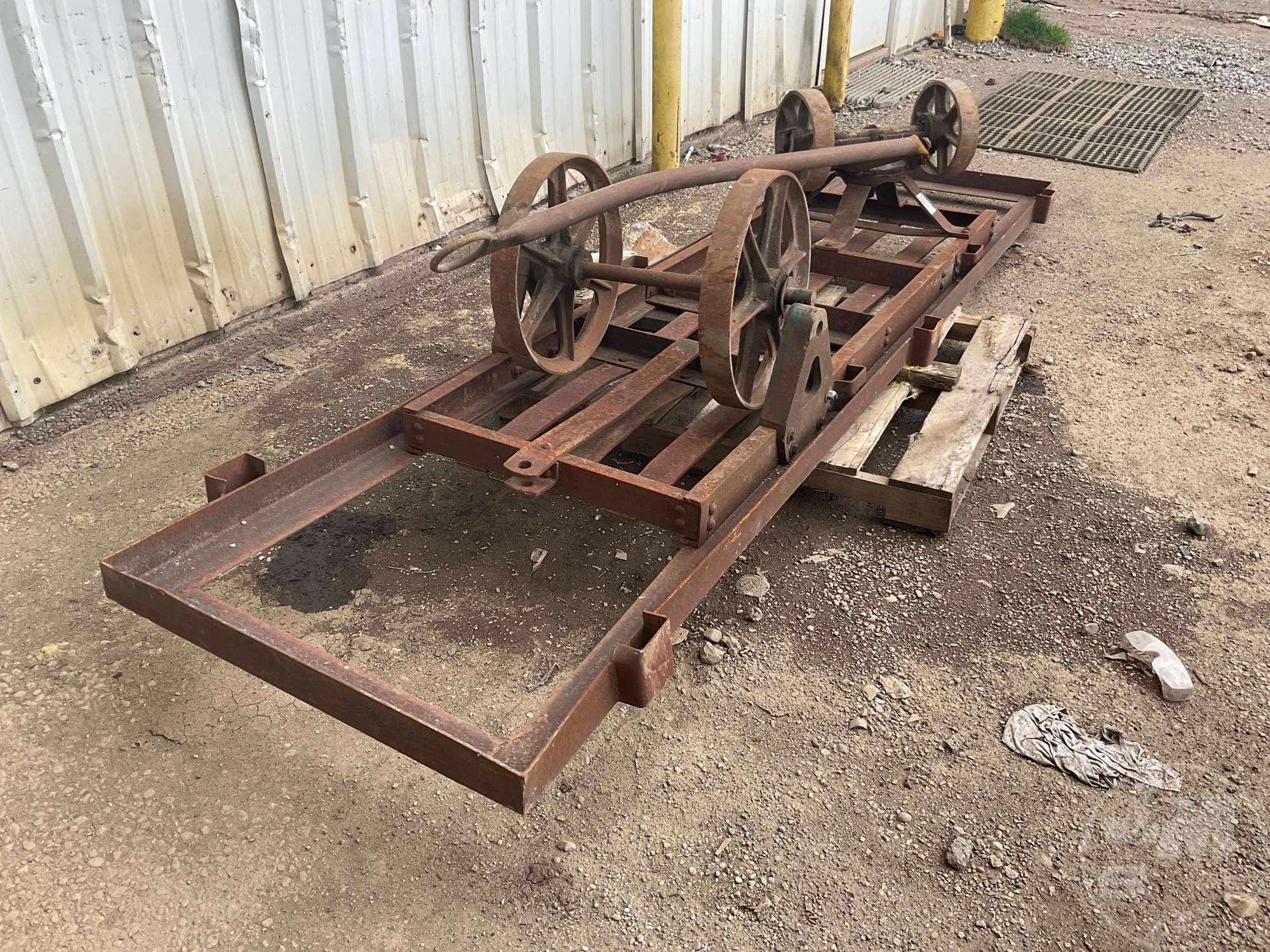 VINTAGE WAREHOUSE/ RAILROAD CART