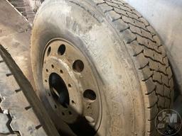 QTY OF 7 11R22.5 TIRES AND 2 ALUMINUM WHEELS, 5