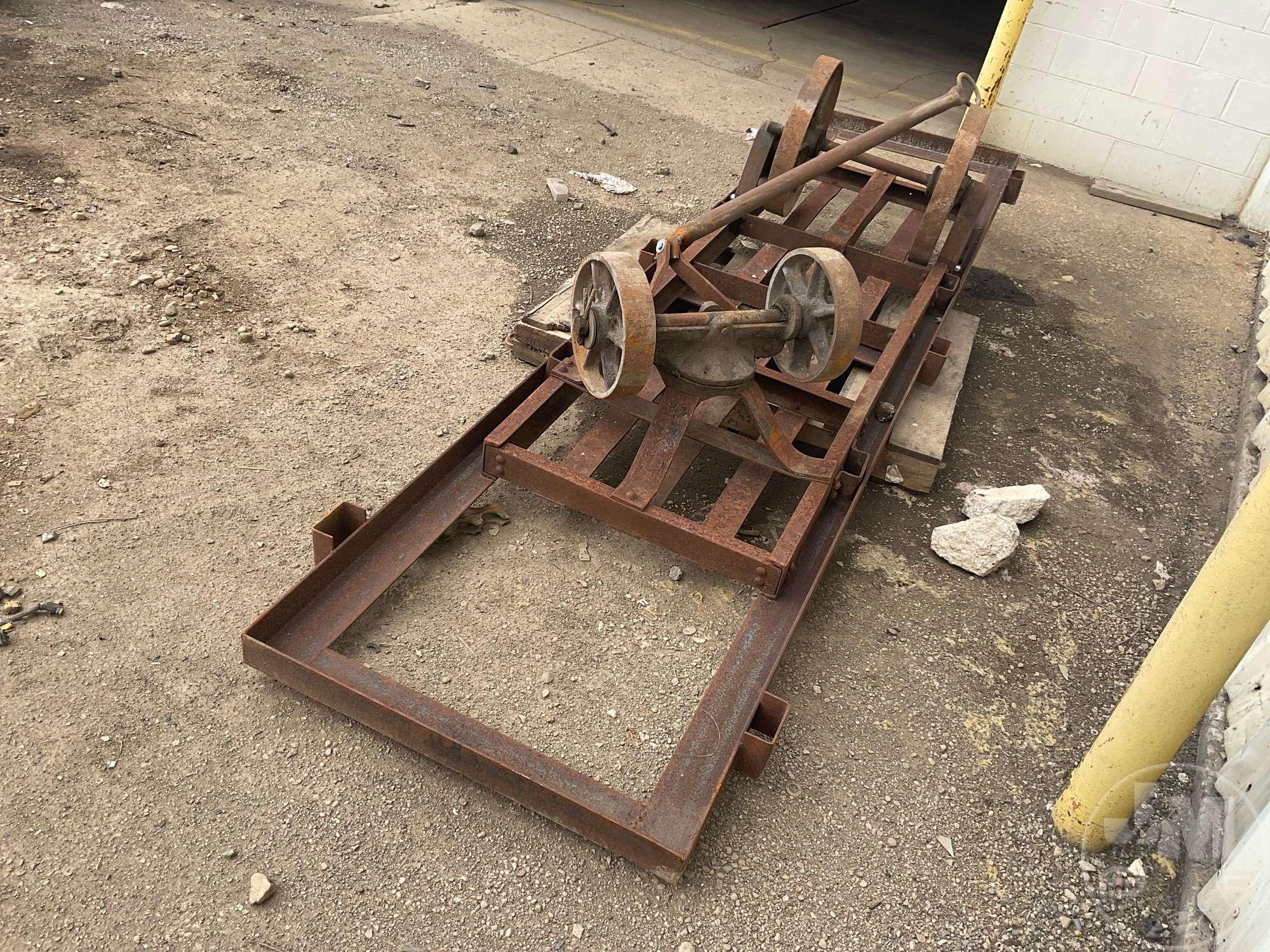 VINTAGE WAREHOUSE/ RAILROAD CART