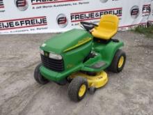 JOHN DEERE LT160 RIDING MOWER SN: M0L160D541415