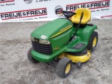 JOHN DEERE LT155 RIDING MOWER SN: M0L155C056963