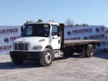 2007 FREIGHTLINER M2 SINGLE AXLE REGULAR CAB FLATBED TRUCK VIN: 1FVACXDC27HY67876