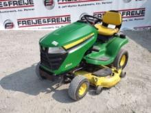 2014 JOHN DEERE X300 RIDING MOWER SN: 1M0X300CCEM285358