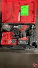 Milwaukee 2603-20 Drill/Driver W/(2)Battery & Case