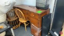 Wood Vintage Dresser Approx: 60"x22"x37"