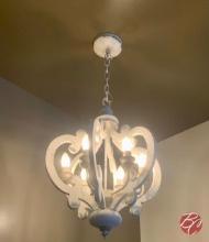 White Wood Chandeliers
