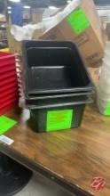 Cambro Black Inserts 1/2 Size 6" Deep