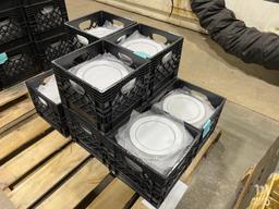 9 Crates; Dinner Plates, Bread and Butter Plates
