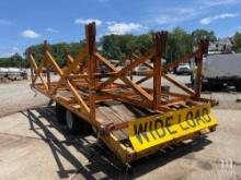 Tandem Axle Equipment Trailer With Reel Stands