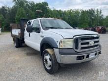 2006 Ford F550 Crew Cab Flatbed Utility Truck