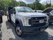 2017 Ford F550 Crew Cab Flatbed Utility Truck