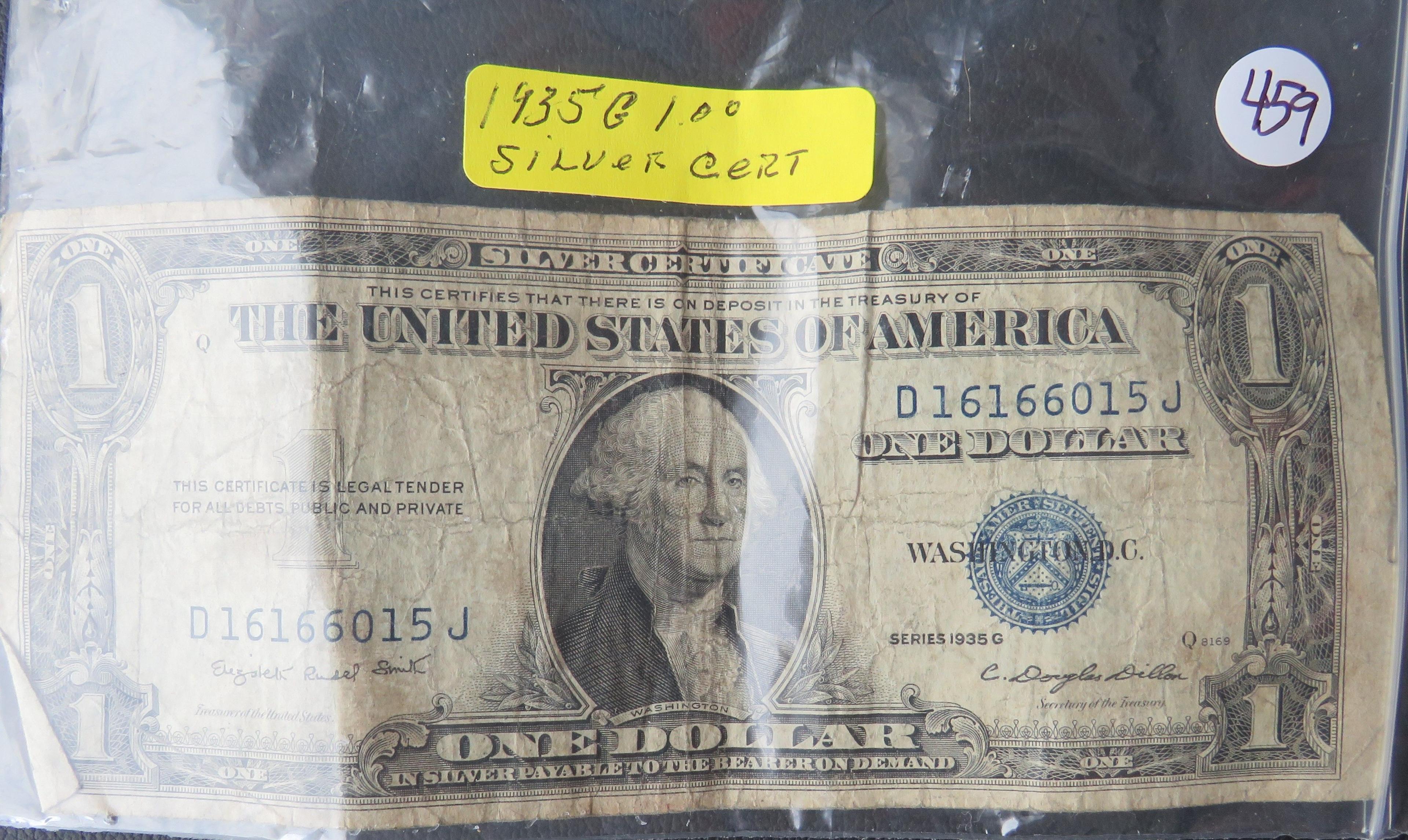 1935-G Silver US Certificate