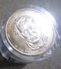 12 Unc Zachery Taylor $1 Coins