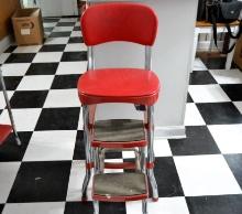 Red step stool