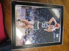 Larry Bird Signed and Framed Photo