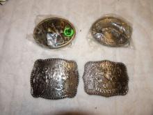 Hesston NFR Belt Buckles ( 1977, 1980, 1985, 1986)