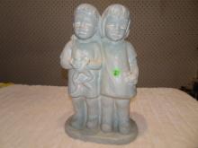 Isabel Bloom - Girl & Boy holding frog 16" Tall