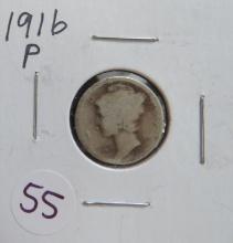 1916-P Mercury Dime