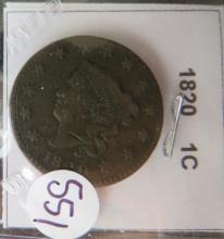 1820- Large Cent