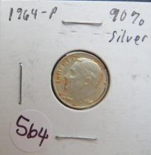 1964-P Roosevelt Dime