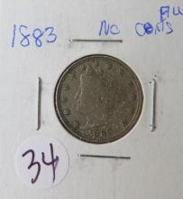 1883- "V" Nickel