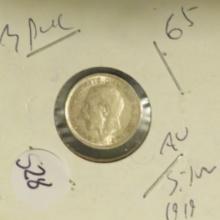 1919- 3 Pence