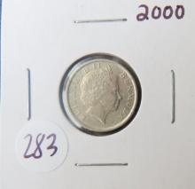2000- Bermuda 10 Cent Coin