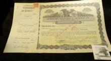 AMERICAN TRANSFER & STORAGE CO., Cedar Rapids, Iowa, 1937 Stock Certificate Number 23 for four share