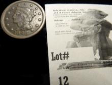 1848 Nice Grade U.S. Large Cent.
