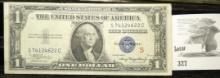 Series 1935A $1 Silver Certificate Experimental Red "S" Note.
